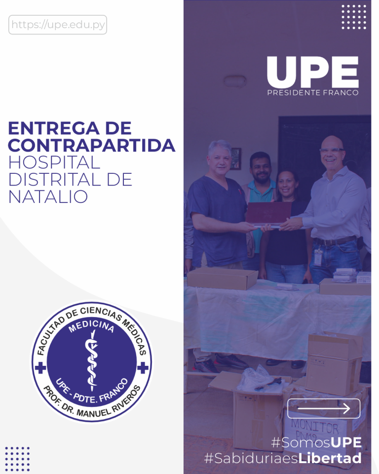 UPE ENTREGA NUEVOS EQUIPAMIENTOS AL HOSPITAL DISTRITAL DE NATALIO